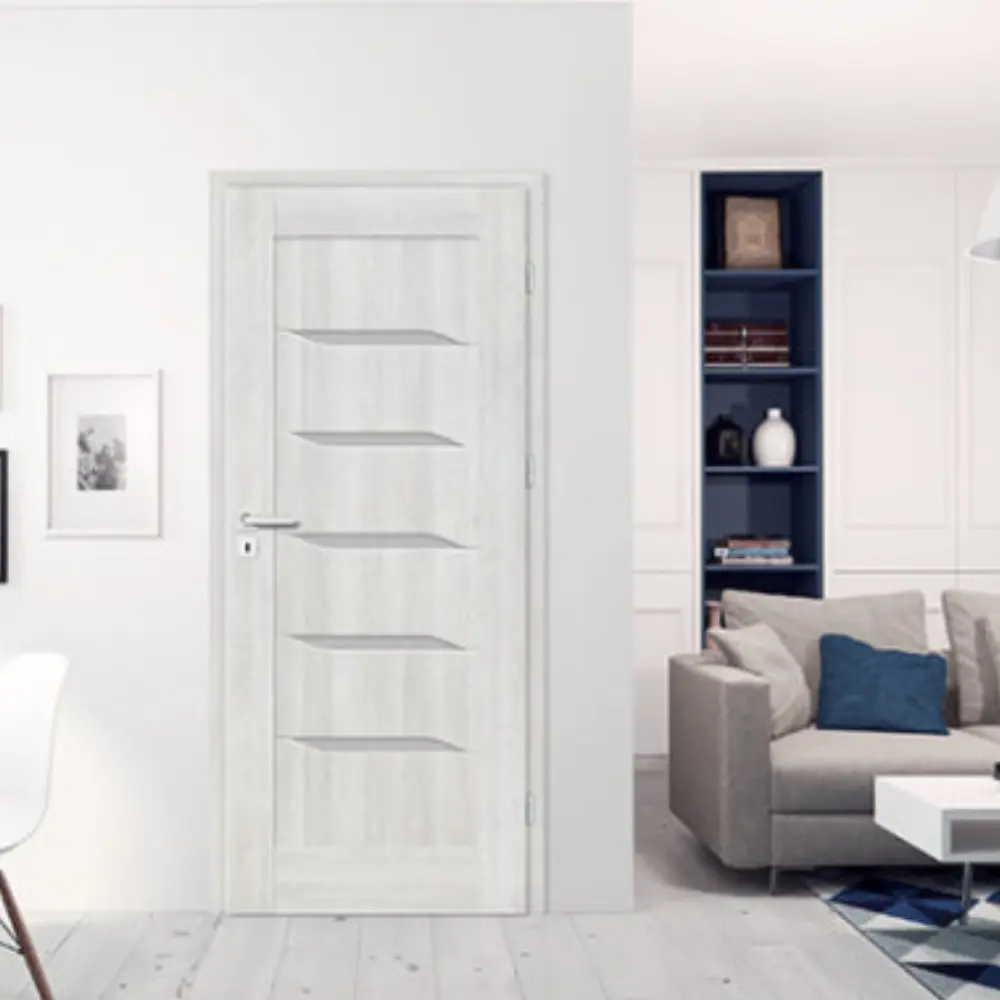 nolina 1 Ekodangos PREMIUM vidaus durys – elegantiškas ir patvarus pasirinkimas. Aukštos kokybės ekodanga užtikrina ilgaamžiškumą, lengvą priežiūrą ir modernų dizainą, tinkantį įvairiems interjerams.