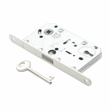 Vidaus durų magnetinė AGB spyna BB, balta