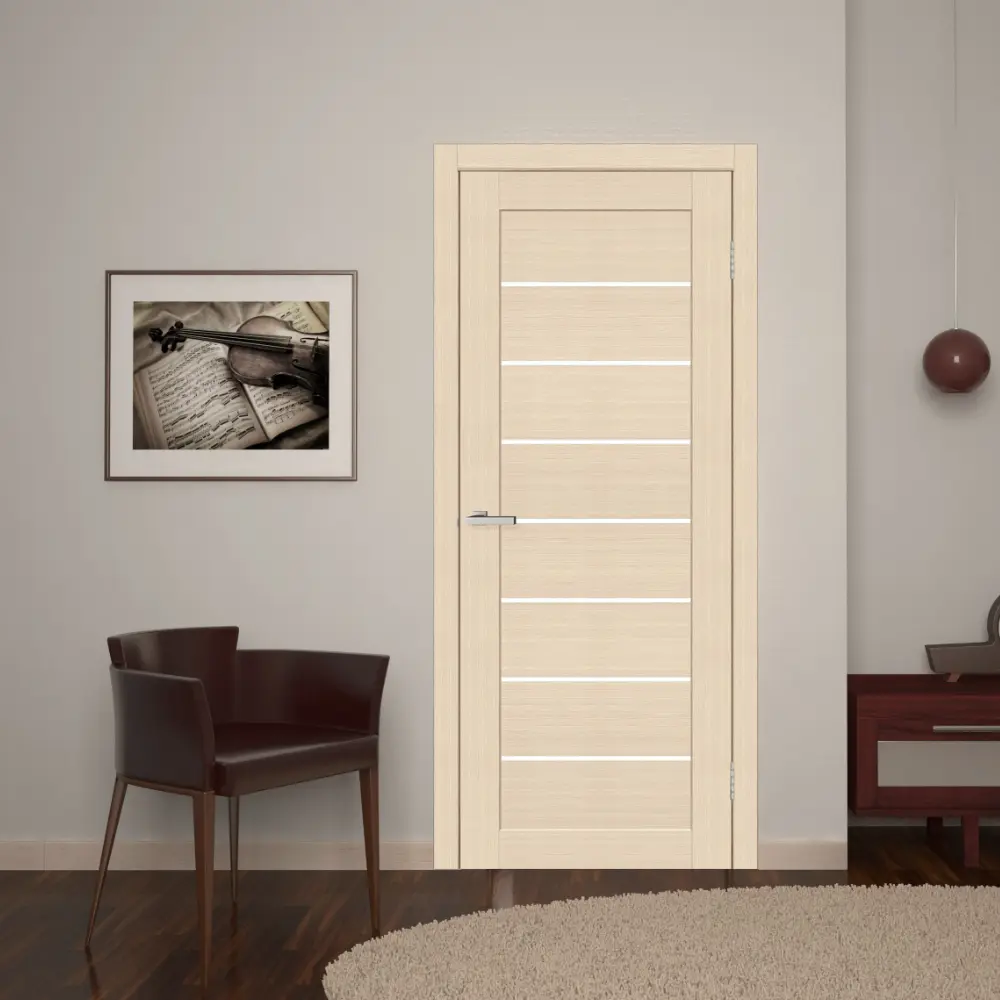 deco latte DECO-10, lygiabriaunės vidaus durys, dengtos ekodanga, latte
